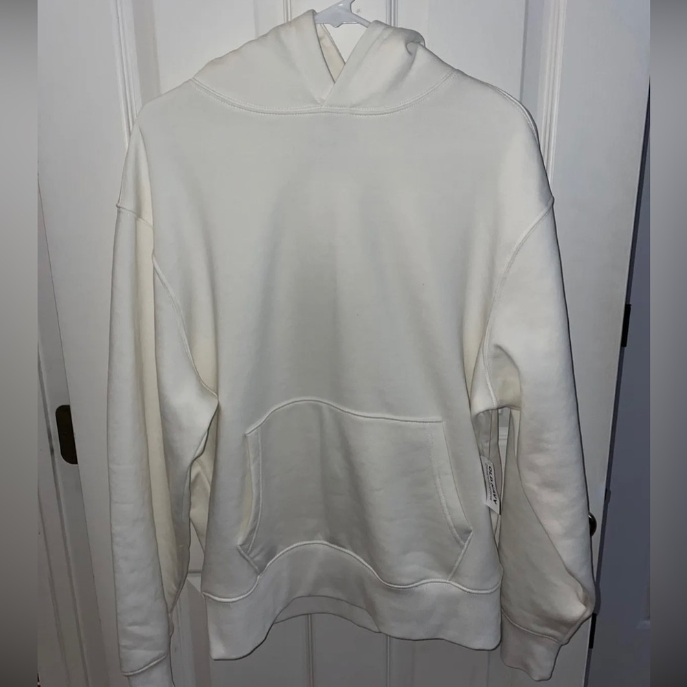 NWT Old Navy Men’s Fleece Pullover Hoodie Sea Salt (Off-White) Color Size Medium